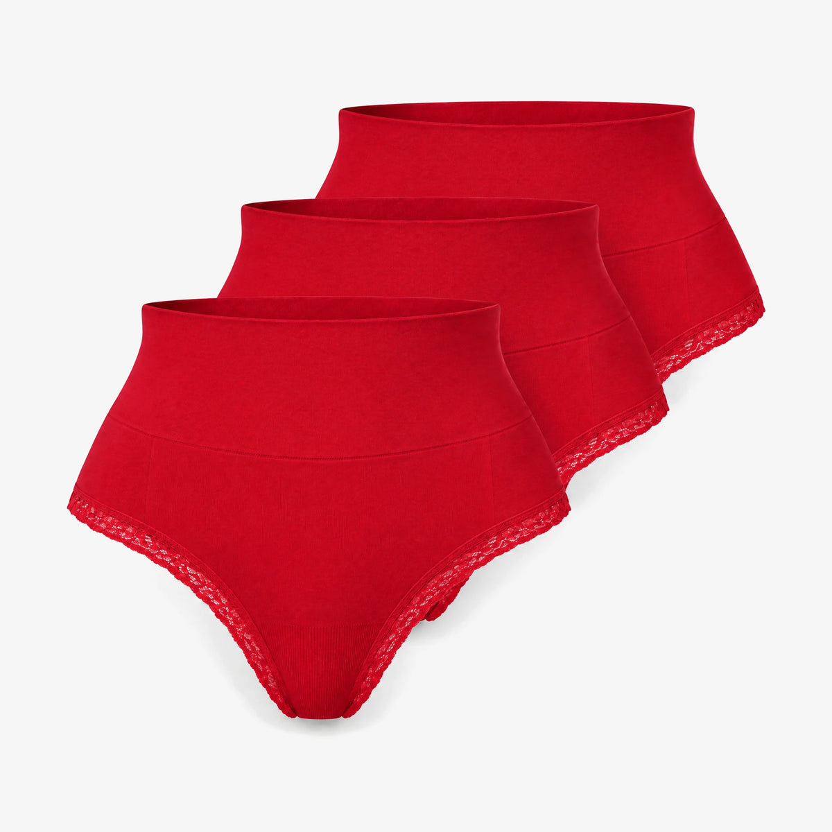 {"alt": "Shaping High Waist String mit Spitze - Unterhosen - Classic Red", "quantity":"3"}