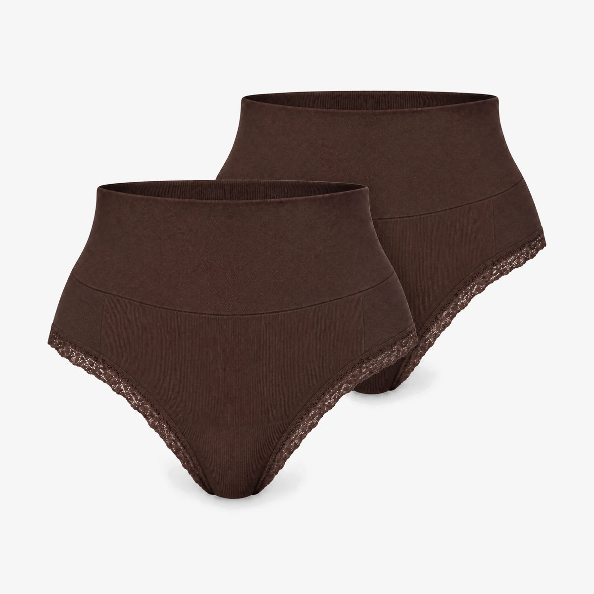 {"alt": "Shaping High Waist String mit Spitze - Unterhosen - Coffee Bean", "quantity":"2"}
