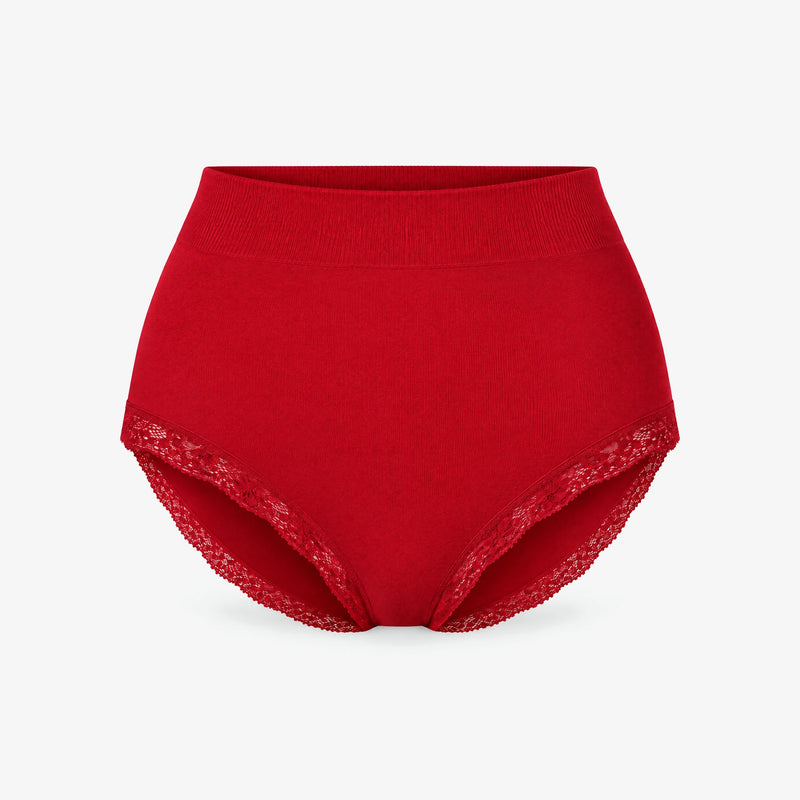 Shaping Taillenslip mit Spitze - Unterhosen - Classic Red