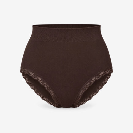 Shaping Taillenslip mit Spitze - Unterhosen - Coffee Bean