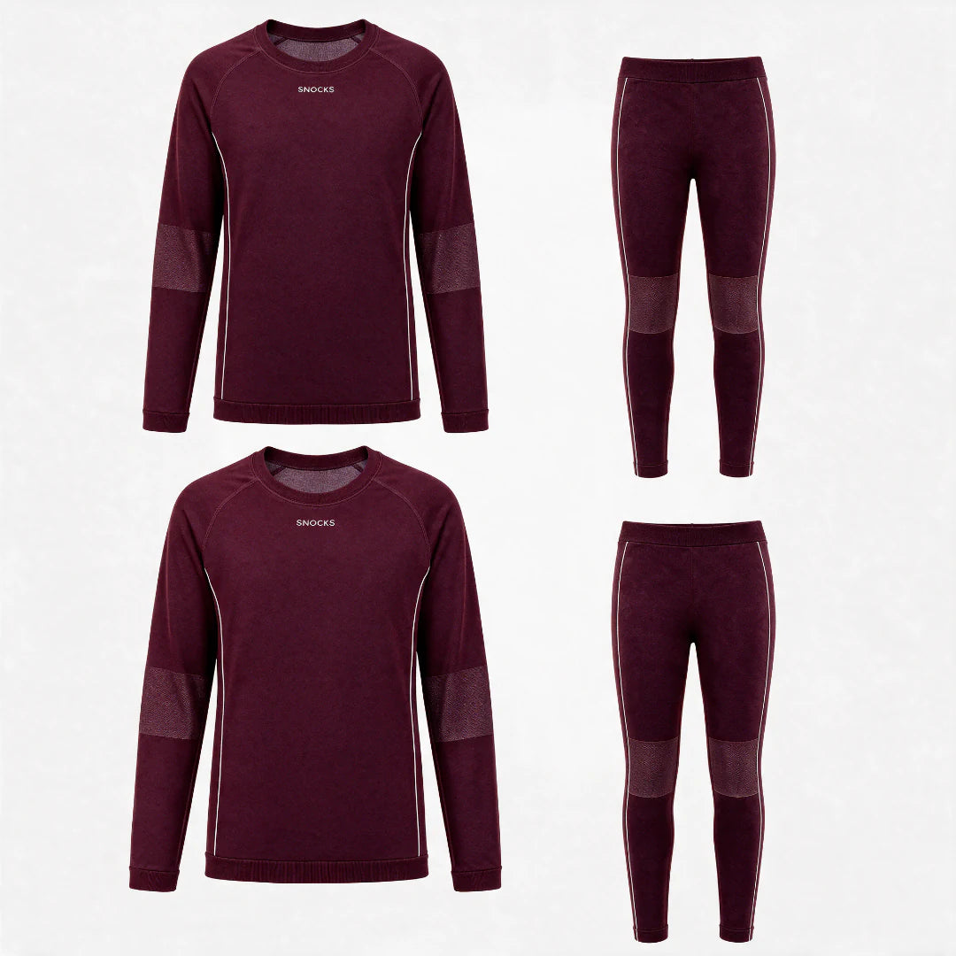 {"alt": "Thermounterwäschen Set Kinder - Kleidung - Dunkelrot", "quantity":"2"}