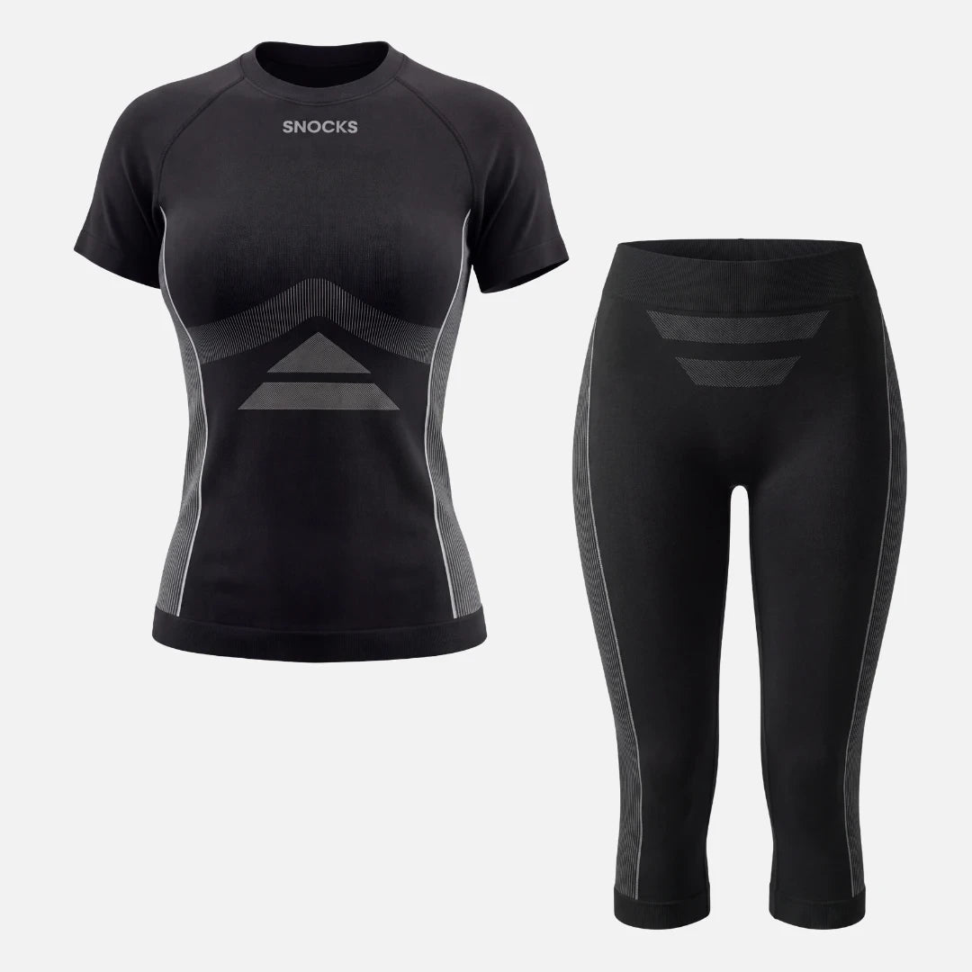 Thermounterwäsche Damen 3/4 - Kleidung - Schwarz