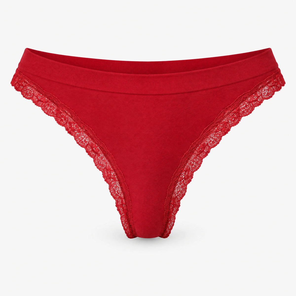 Seamless Strings mit Spitze - Unterhosen - Classic Red