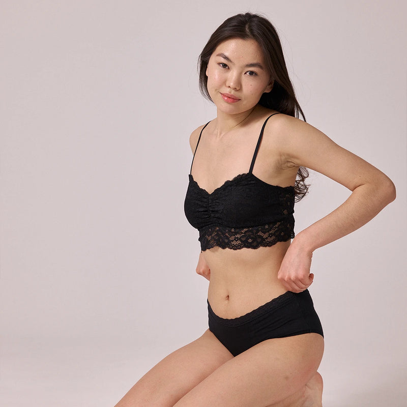 Hipster Panties avec dentelle - Sous-vêtements - Pas d'élastique qui coupe