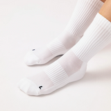 Chaussettes de course hautes | Blanc