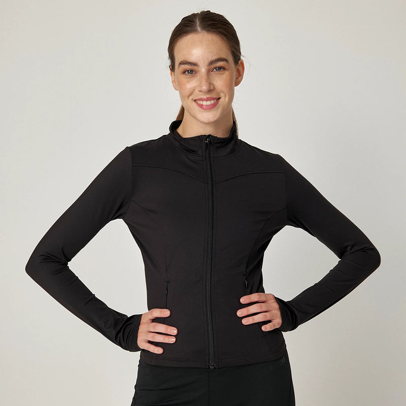 Sportjacke Damen mit Reißverschluss - Jacken - Figurbetonter Fit