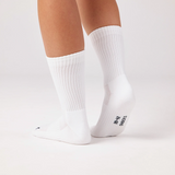 Chaussettes de course hautes | Blanc