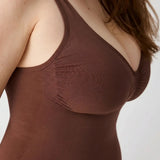 Shaping Body mit breiten Trägern | Braun
