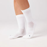 Chaussettes de course hautes | Blanc