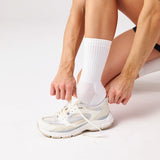 Chaussettes de course hautes | Blanc