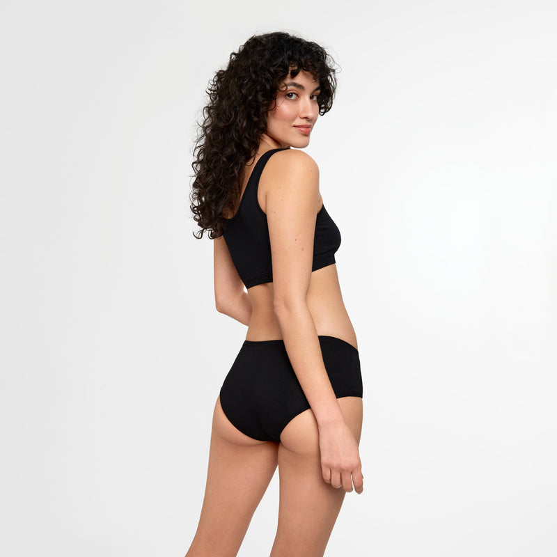 SNOCKS x femtis Period Panty - LENE Hipster | Schwarz