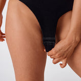 Shaping body with wide straps | Black