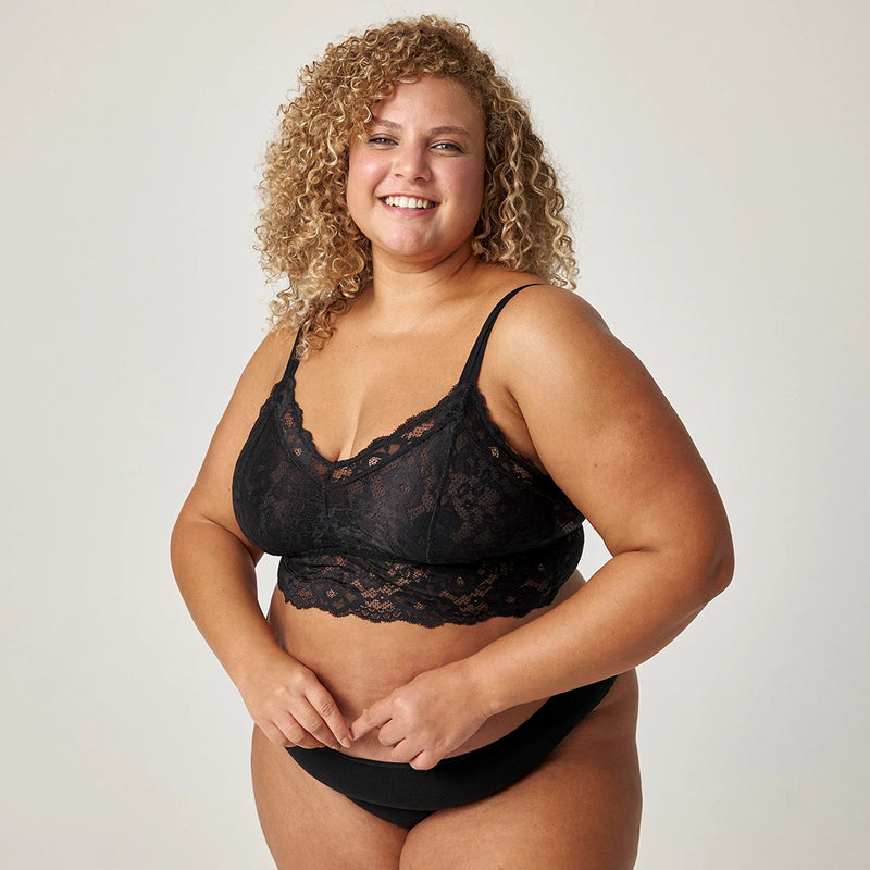 Spitzen-BH Plus Size | Schwarz