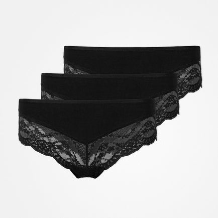 Culottes hipster en dentelle - Sous-vêtements - Noir