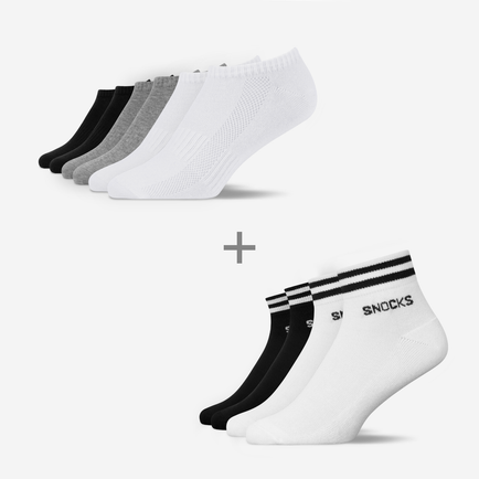 Lot de chaussettes rétro - Chaussettes rétro pour baskets - Chaussettes pour baskets