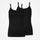 Damen Spaghetti Tops - Oberteile - Schwarz