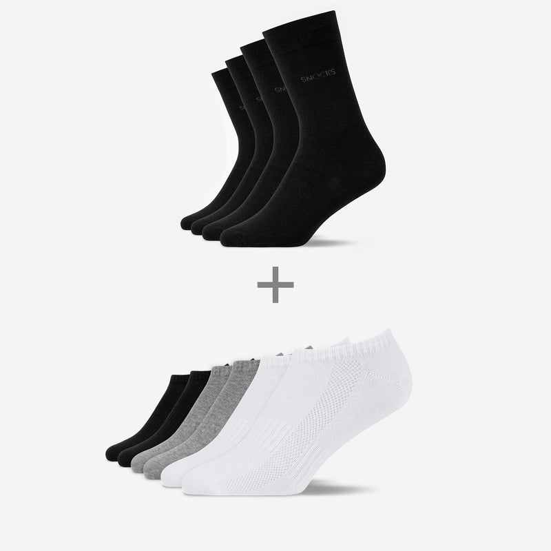 Bundel tegenovergestelde - Business sokken - Sneaker sokken