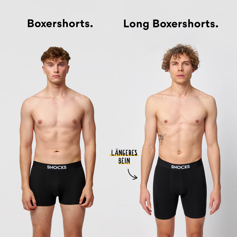 Boxershorts mit längerem Bein - Unterhosen - Unterschied
